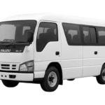Rental Mobil Isuzu Elf Long dengan Supir Sky White Rent Car