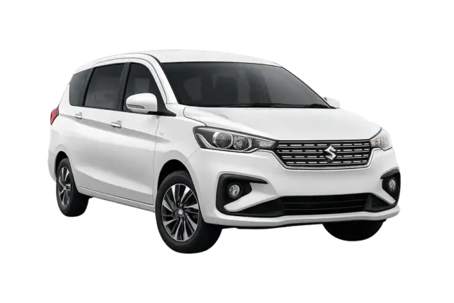 Rental Mobil Suzuki Ertiga Hybrid Putih Sky White Rent Car
