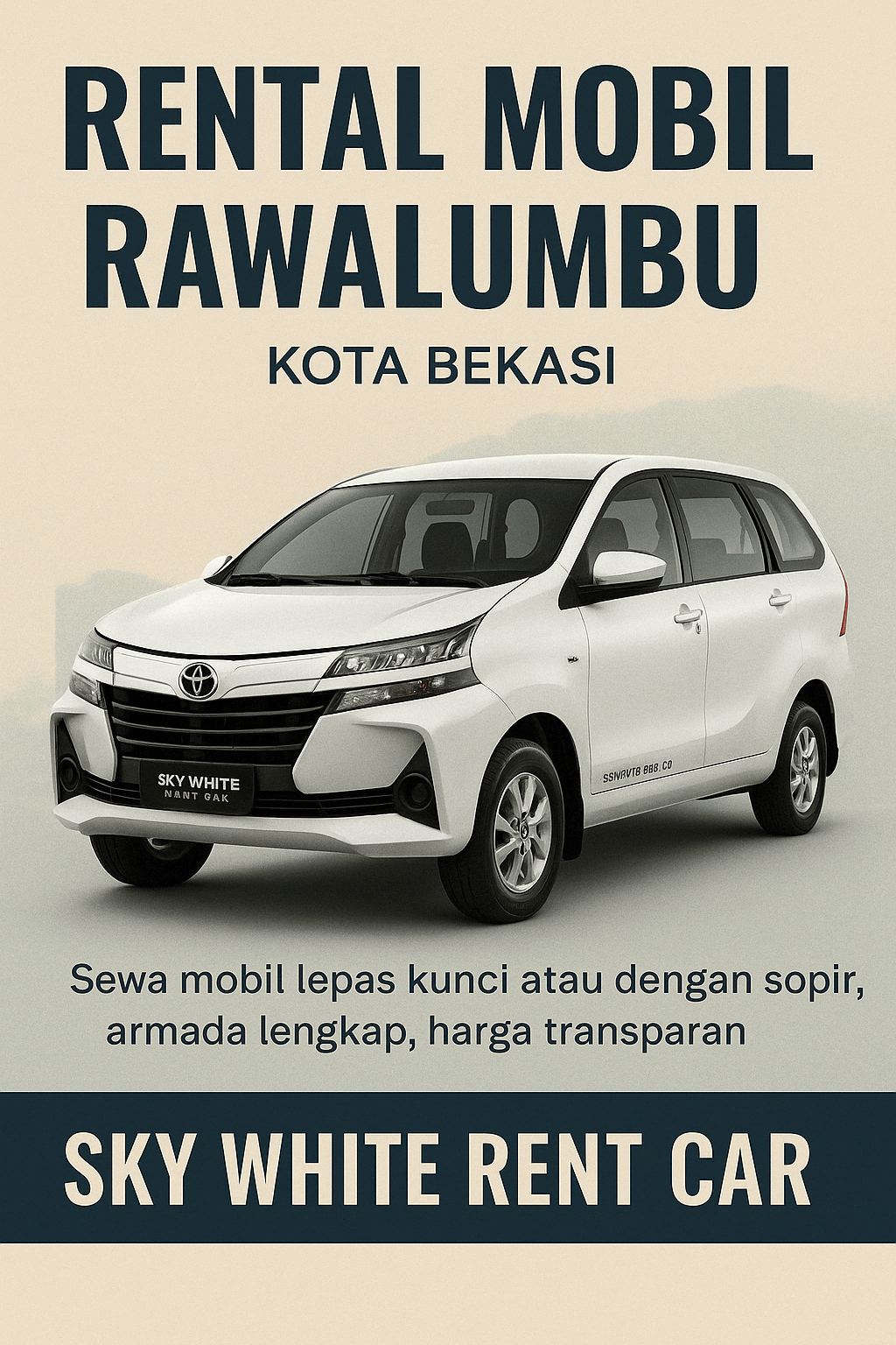 Layanan rental mobil Rawalumbu Kota Bekasi dari Sky White Rent Car, menyediakan armada lengkap dan layanan profesional untuk kebutuhan transportasi di wilayah Rawalumbu dan sekitarnya.
